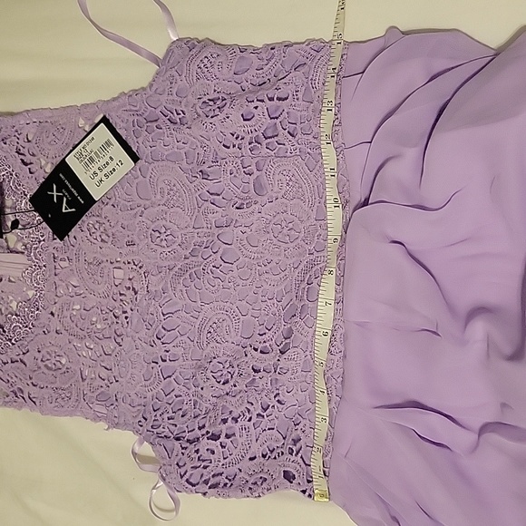 NWT Lilac High Neck Crochet Maxi Dress Vestido - Picture 6 of 9